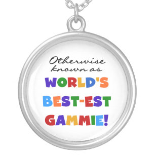 Otherwise Known as Best-est Gammie Tshirts Silver Plated Necklace