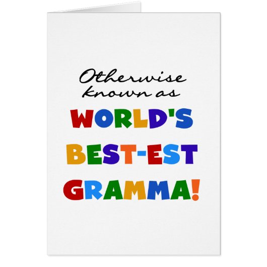 Otherwise Known as Best-est Gramma T-shirts (Front)