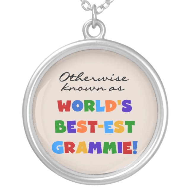 Otherwise Known as Best-est Grammie Gifts Silver Plated Necklace (Front)