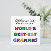 Otherwise Known as Best-est Grammie T-shirts (Standing Front)