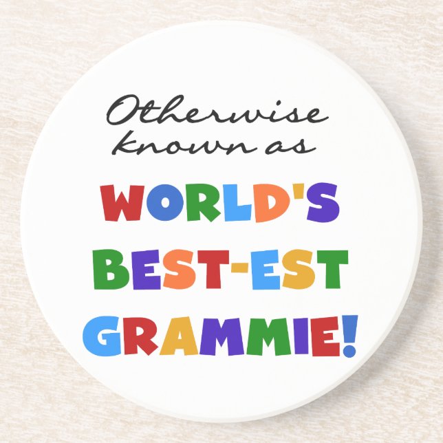 Otherwise Known as Best-est Grammie T-shirts Drink Coaster (Front)