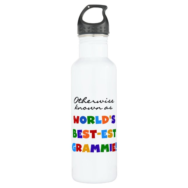 Otherwise Known as Best-est  Grammie Water Bottle (Front)