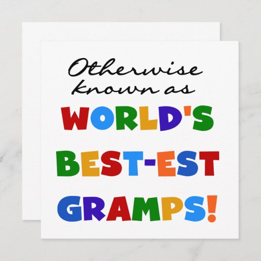 Otherwise Known as Best-est Gramps (Front/Back)