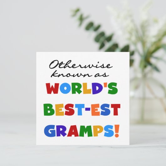 Otherwise Known as Best-est Gramps (Standing Front)