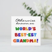Otherwise Known as Best-est Grandma Gifts (Standing Front)