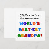 Otherwise Known as Best-est Grandpa Gifts (Front/Back)