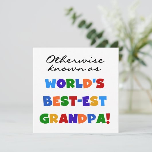 Otherwise Known as Best-est Grandpa Gifts (Standing Front)