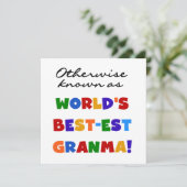 Otherwise Known as Best-est Granma Gifts (Standing Front)