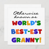 Otherwise Known as Best-est Granny Gifts (Front/Back)
