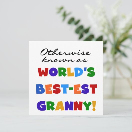 Otherwise Known as Best-est Granny Gifts (Standing Front)