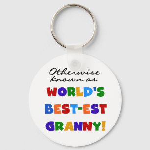 Otherwise Known as Best-est Granny Gifts Keychain