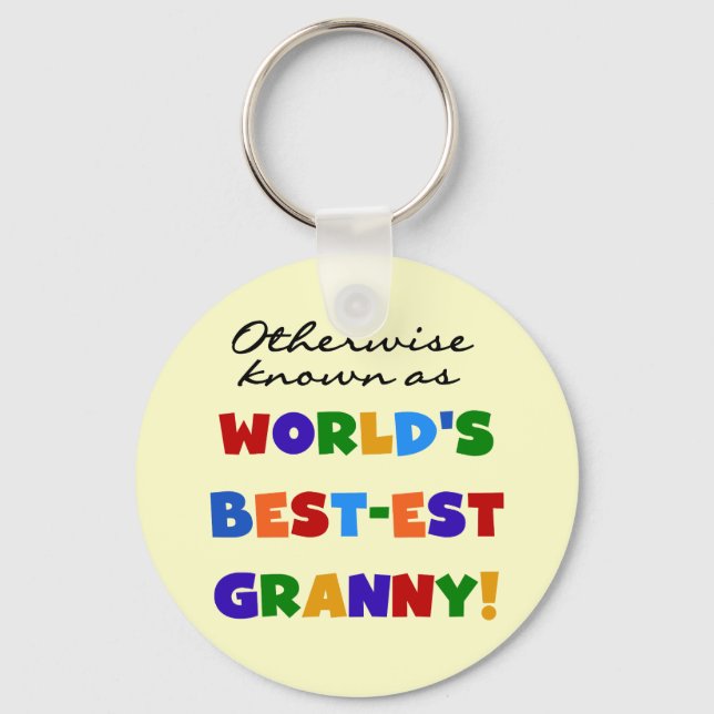 Otherwise Known as Best-est Granny Gifts Keychain (Front)