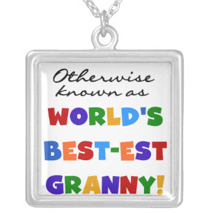 Otherwise Known as Best-est Granny Gifts Silver Plated Necklace