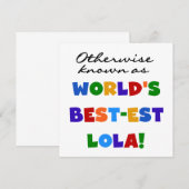 Otherwise Known as Best-est Lola Gifts (Front/Back)