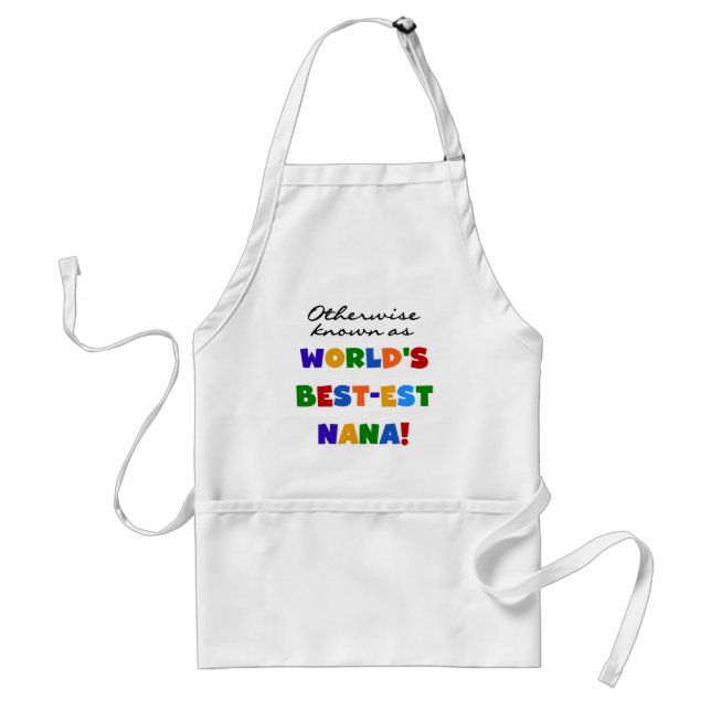 Otherwise Known as Best-est Nana Tshirts Adult Apron (Front)