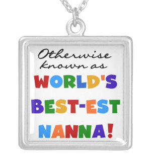 Otherwise Known as Best-est Nanna Gifts Silver Plated Necklace