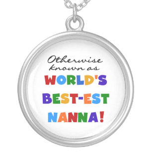Otherwise Known as Best-est Nanna Gifts Silver Plated Necklace