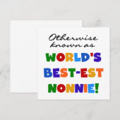 Otherwise Known as Best-est Nonnie Gifts (Front/Back)