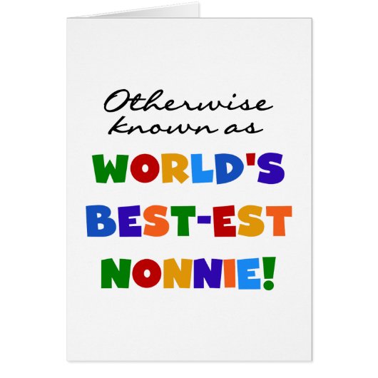 Otherwise Known as Best-est Nonnie Gifts (Front)