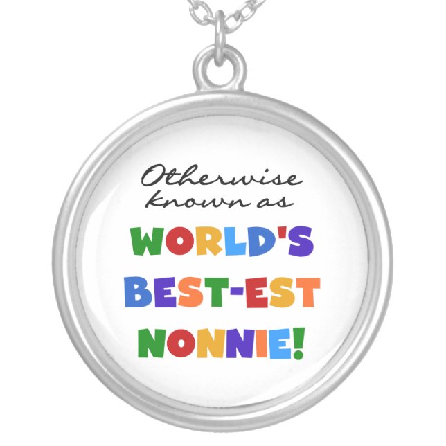 Otherwise Known as Best-est Nonnie Gifts Silver Plated Necklace (Front)