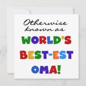 Otherwise Known as Best-est Oma Tshirts and Gifts (Front)