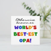 Otherwise Known as Best Opa T-shirts and Gifts (Standing Front)