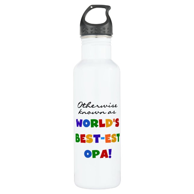 Otherwise Known as Best Opa T-shirts and Water Bottle (Front)