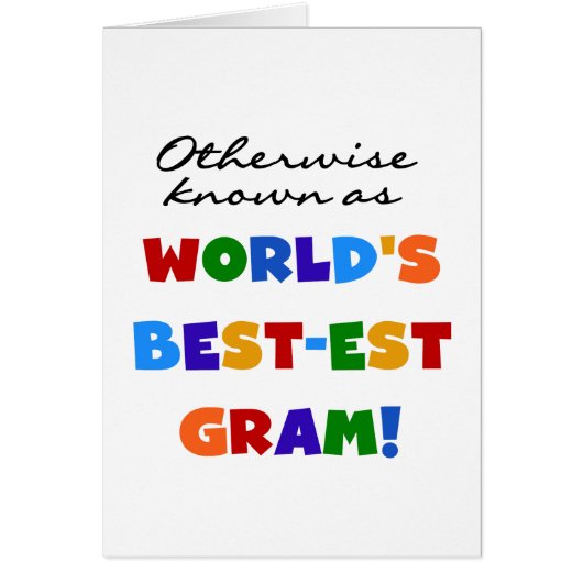 Otherwise Known as World's Best-est Gram Gifts (Front)