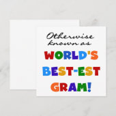 Otherwise Known as World's Best-est Gram Gifts (Front/Back)