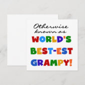 Otherwise Known as World's Best-est Grampy Gifts (Front/Back)