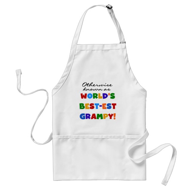 Otherwise Known as World's Best-est Grampy Gifts Adult Apron (Front)