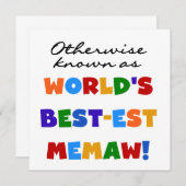 Otherwise known as World's Best-est Memaw (Front/Back)