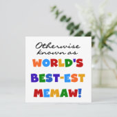 Otherwise known as World's Best-est Memaw (Standing Front)