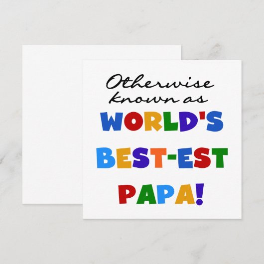 Otherwise Known Best-est Papa Tshirts and Gifts (Front/Back)