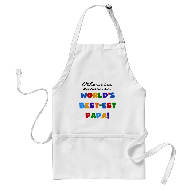 Otherwise Known Best-est Papa Tshirts and Gifts Adult Apron (Front)