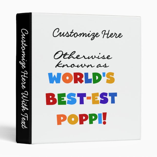 Otherwise Known Best-est Poppi T-shirts and Gifts Binder (Front/Spine)