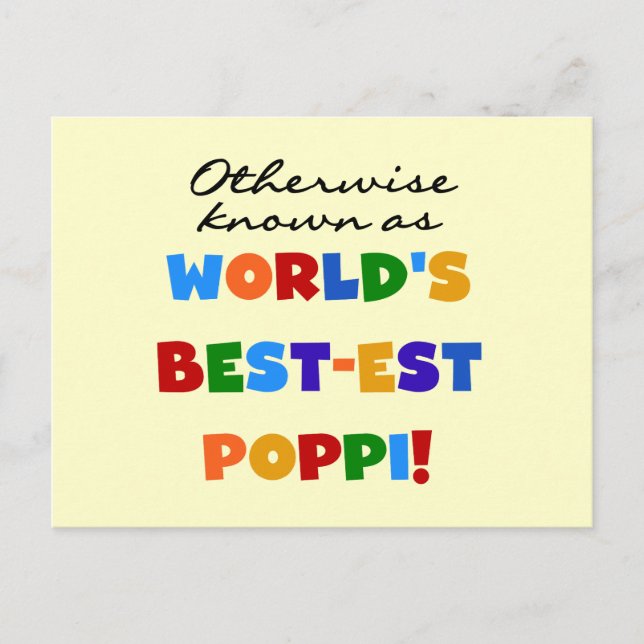 Otherwise Known Best-est Poppi T-shirts and Gifts Postcard (Front)