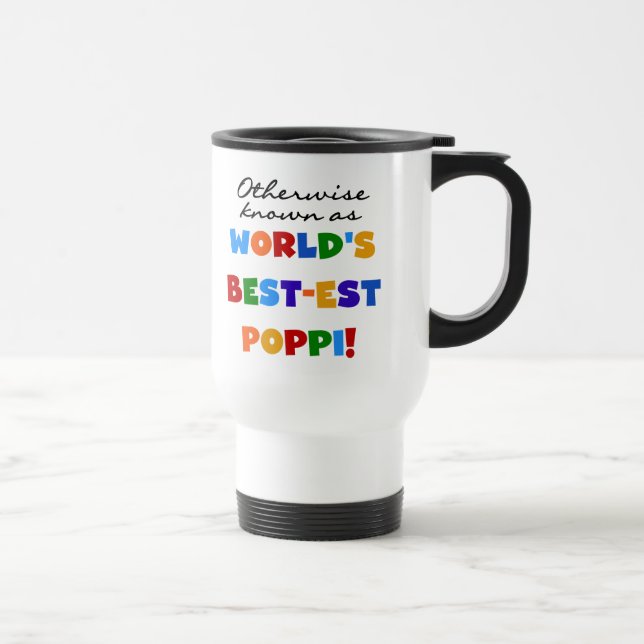 Otherwise Known Best-est Poppi T-shirts and Gifts Travel Mug (Right)