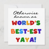 Otherwise Known Best-est Yaya T-shirts and Gifts (Front)
