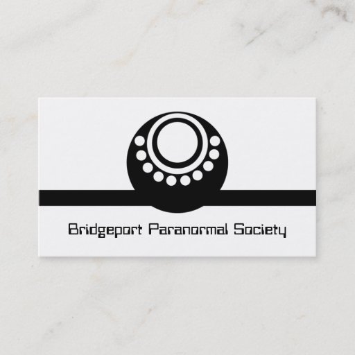 Customizable Otherworldly Business Card, Black