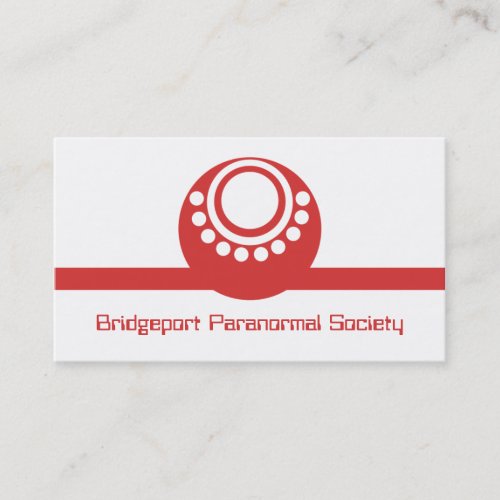 Otherworldly Business Card Red Business Card