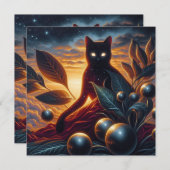 Otherworldly Cat Made of Stars: Surreal Artwork (Front/Back)