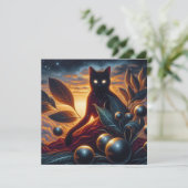 Otherworldly Cat Made of Stars: Surreal Artwork (Standing Front)