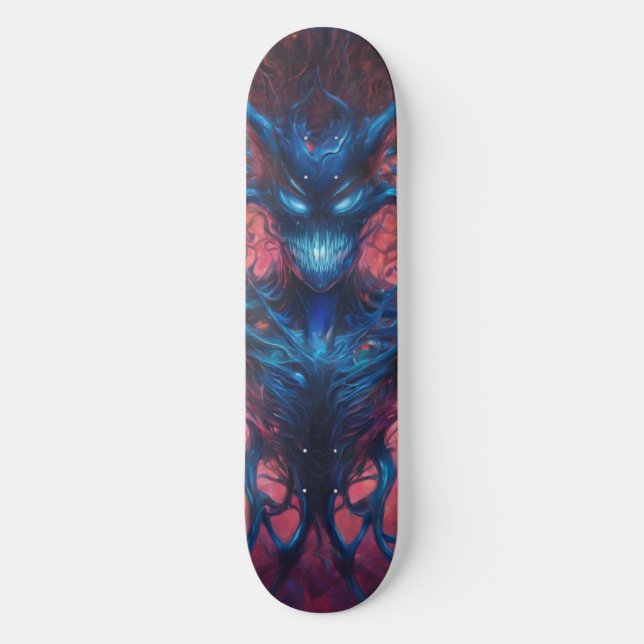 Otherworldly Creature: Surreal Skateboard Design (Front)