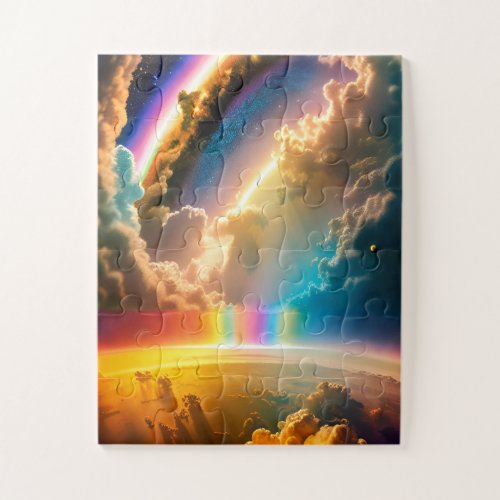 Otherworldly Rainbow Cosmic Magical Fun Universe Jigsaw Puzzle