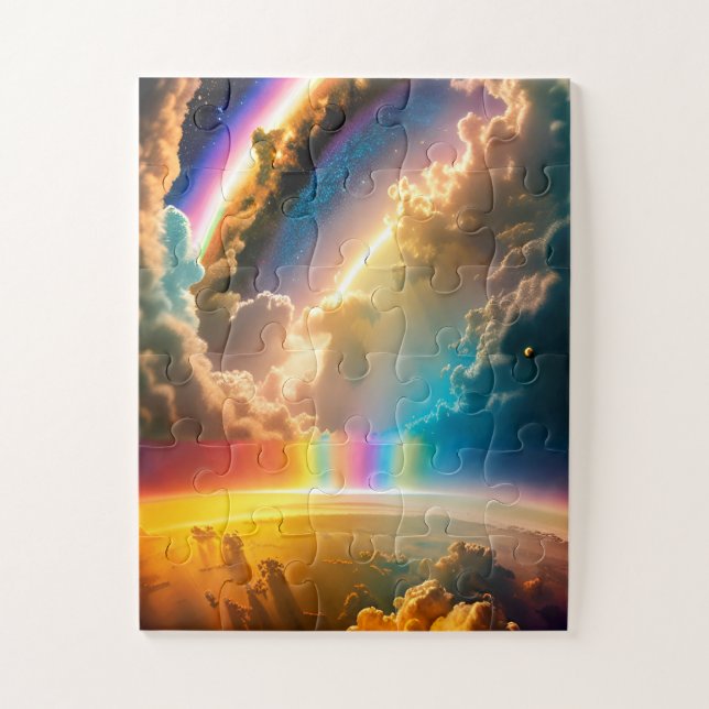 Otherworldly Rainbow Cosmic Magical Fun Universe Jigsaw Puzzle (Vertical)