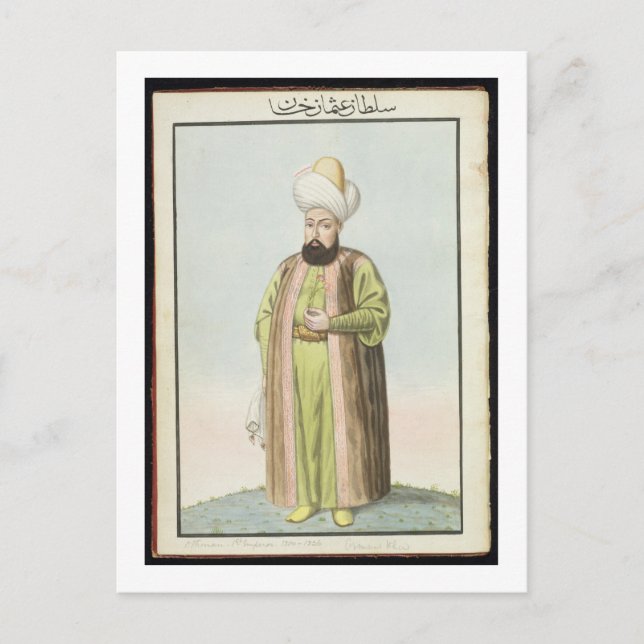 Othman (Osman) I (1259-1326), founder of the Ottom Postcard (Front)
