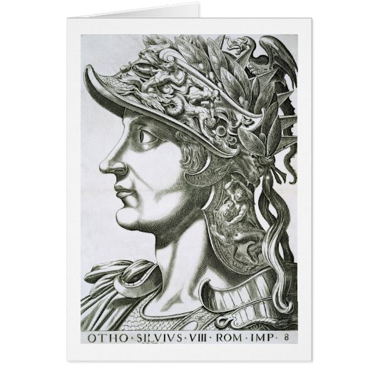 Otho (32-69 AD), 1596 (engraving) Cards (Front)