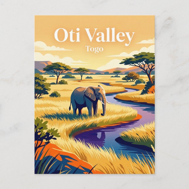 Oti Valley Wildlife Reserve Togo Postcard (Front)