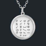 Otiot Silver Plated Necklace<br><div class="desc">These are the Ancient Aramaic/Hebrew letters of the Father's original alephbet. Alan talks about these in his YouTube videos where he answers questions about the Bible - see YouTube.com/WatchAlan ... he also explains the meanings of each letter in his book titled "LaShone haQodesh Qaddam" which can be purchased at his...</div>